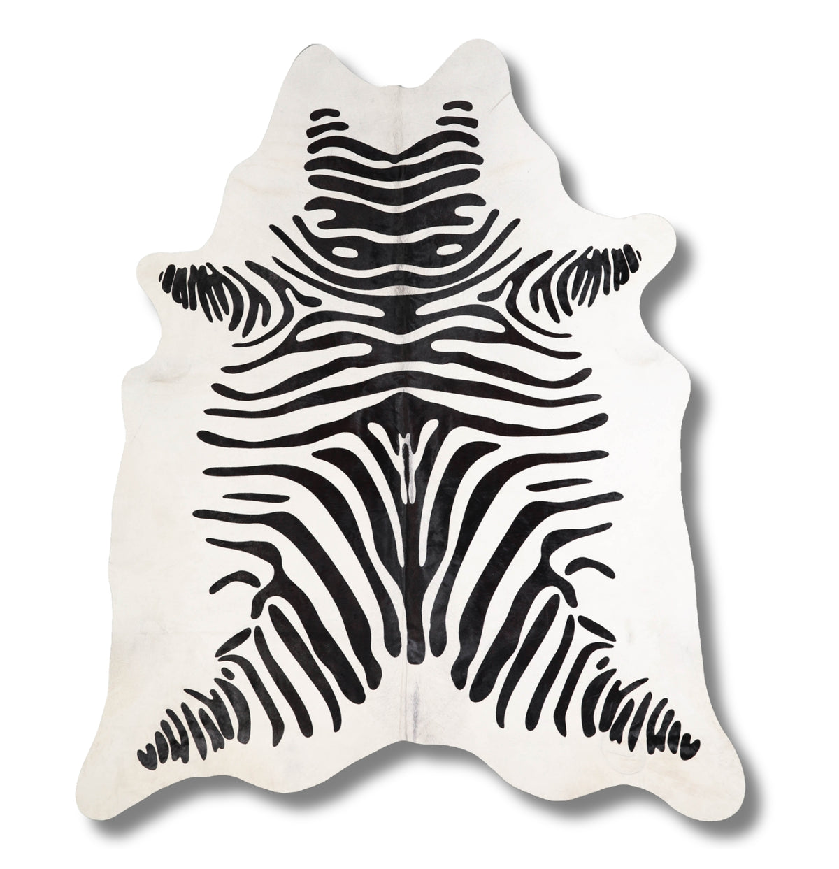 Noreen Zebra Genuine Cowhide Rug - 7'0"H x 6'2"W