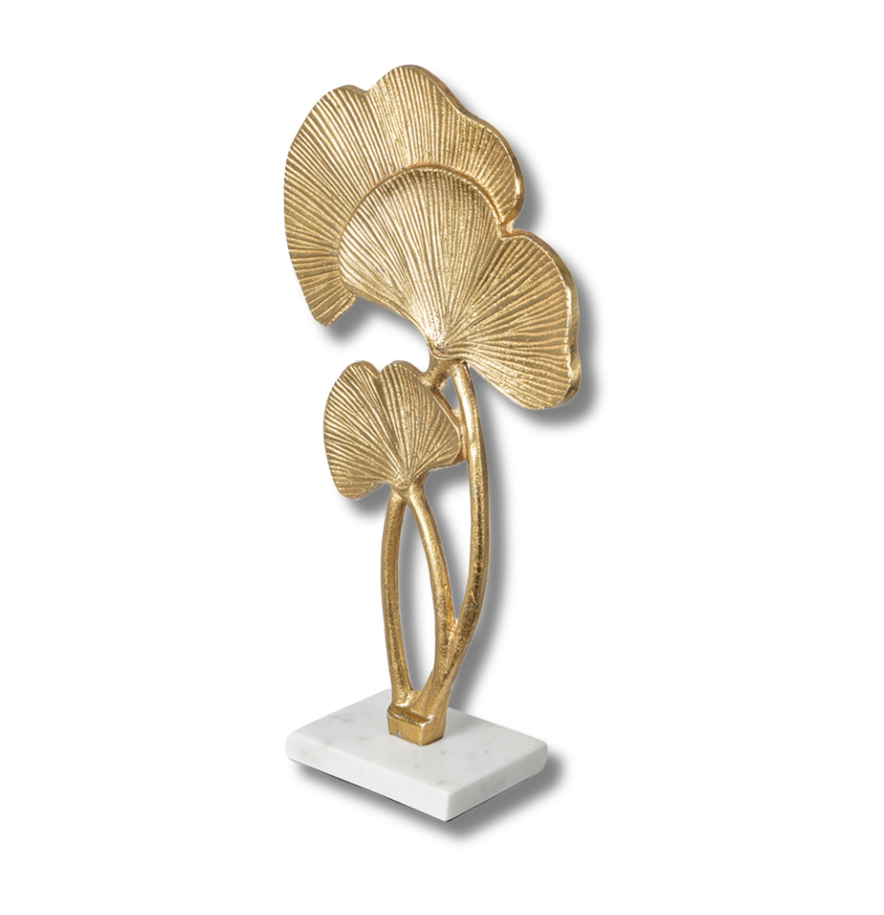 Diane Gold & Marble Leaf Sculpture