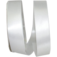 White 1-1 2 Inch Double Face Satin Allure Ribbon Dfs for Wreaths & Bows