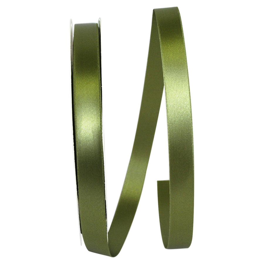 Moss 5 8 Inch Double Face Satin Allure Ribbon Dfs for Wreaths & Bows