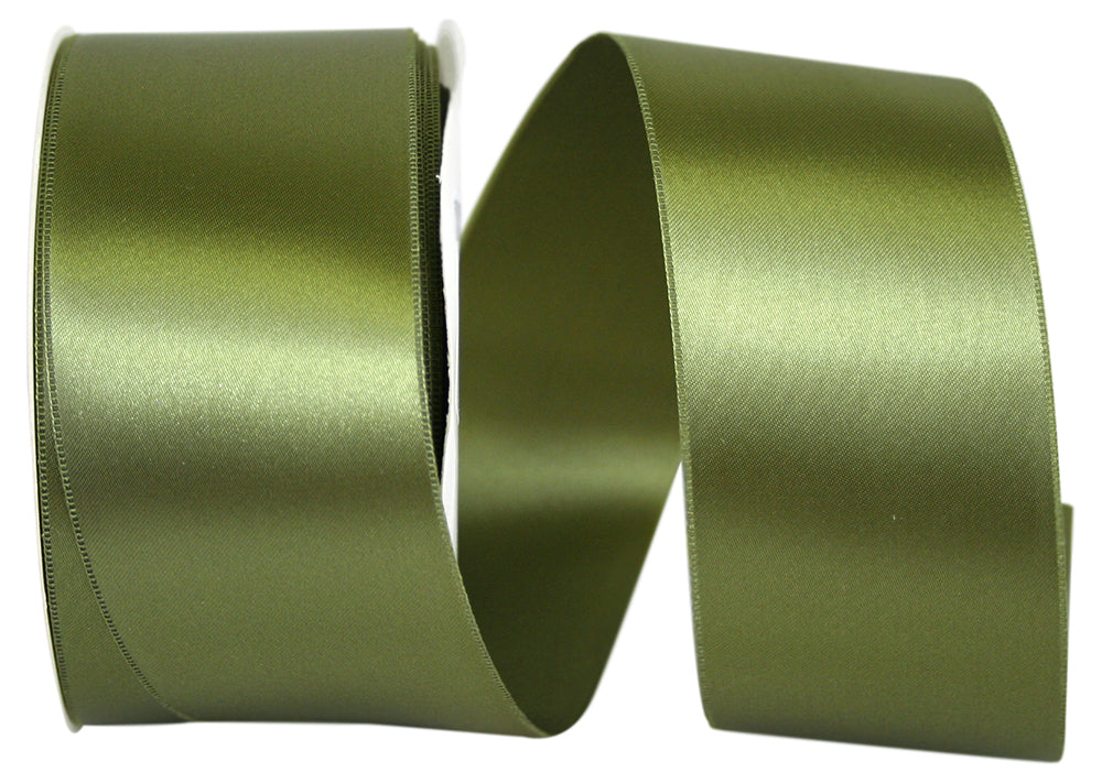Moss 2-1 4 Inch Double Face Satin Allure Ribbon Dfs for Wreaths & Bows