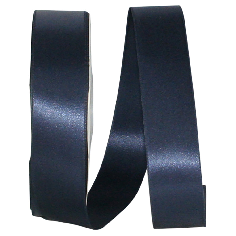 Navy 1-1 2 Inch Double Face Satin Allure Ribbon Dfs for Wreaths & Bows