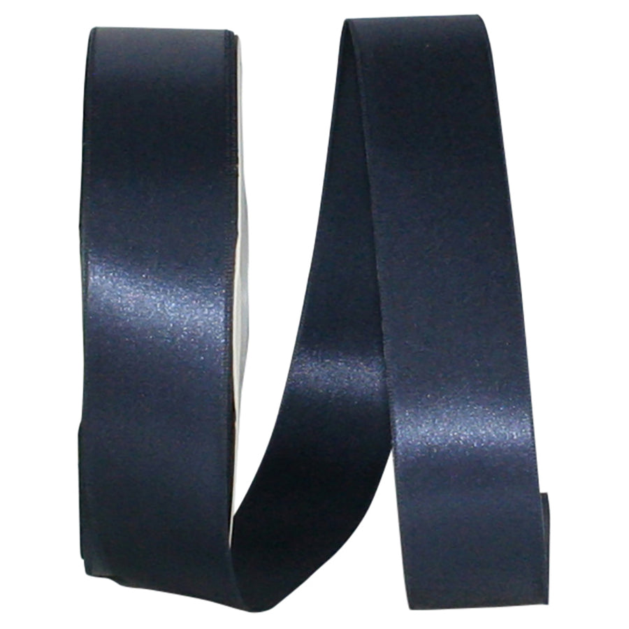 Navy 1-1 2 Inch Double Face Satin Allure Ribbon Dfs for Wreaths & Bows