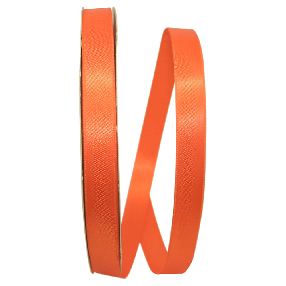 Orange 5 8 Inch Double Face Satin Allure Ribbon Dfs for Wreaths & Bows