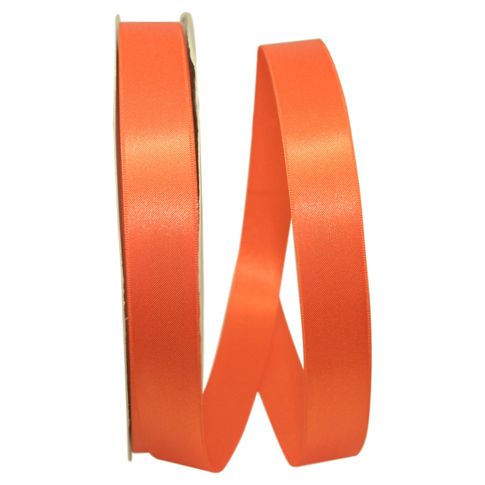 Orange 7 8 Inch Double Face Satin Allure Ribbon Dfs for Wreaths & Bows