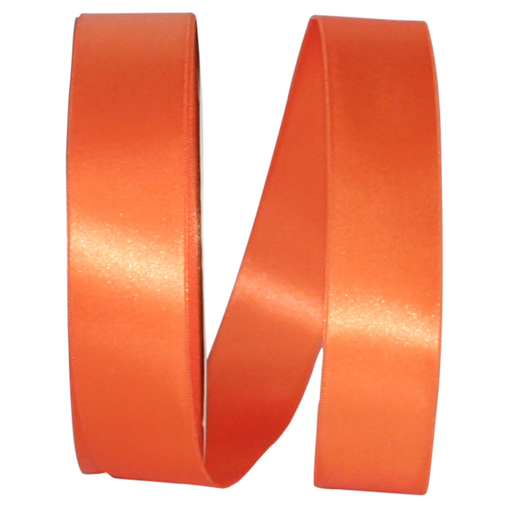 Orange 1-1 2 Inch Double Face Satin Allure Ribbon Dfs for Wreaths & Bows