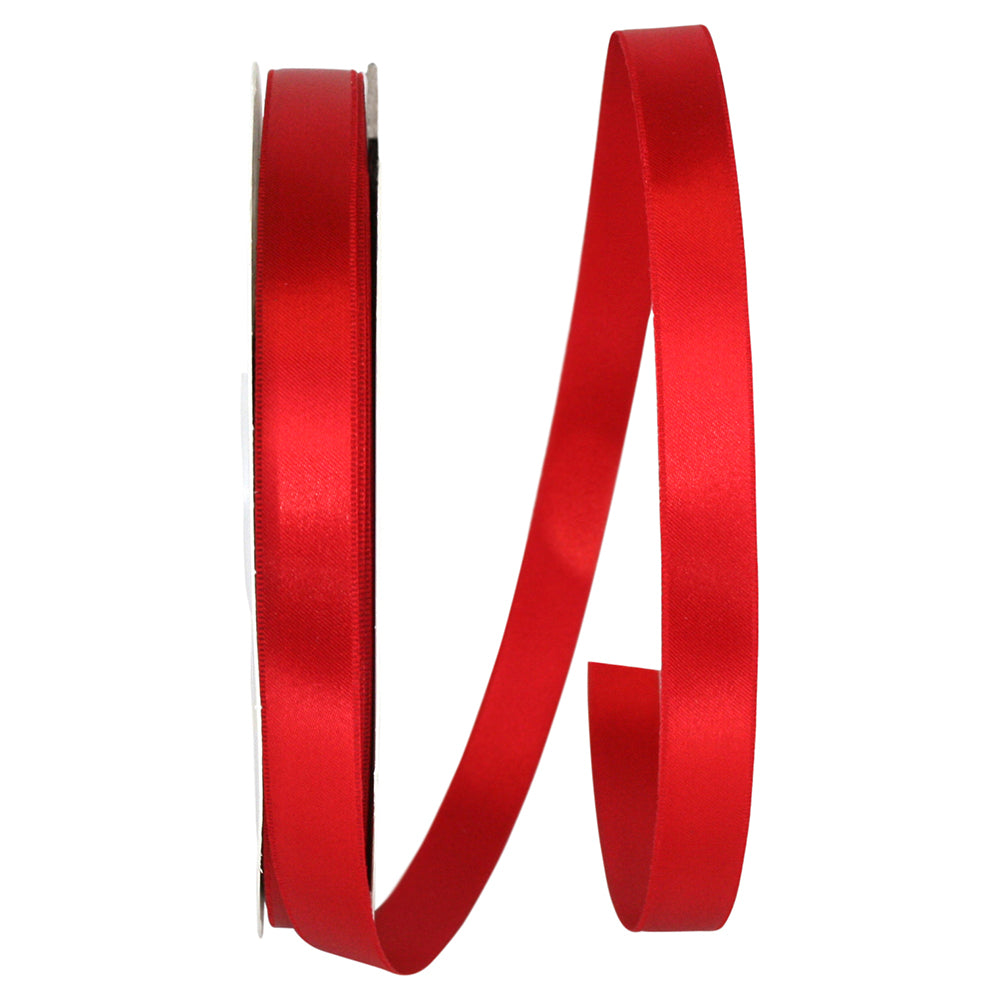 Red 5 8 Inch Double Face Satin Allure Ribbon Dfs for Wreaths & Bows