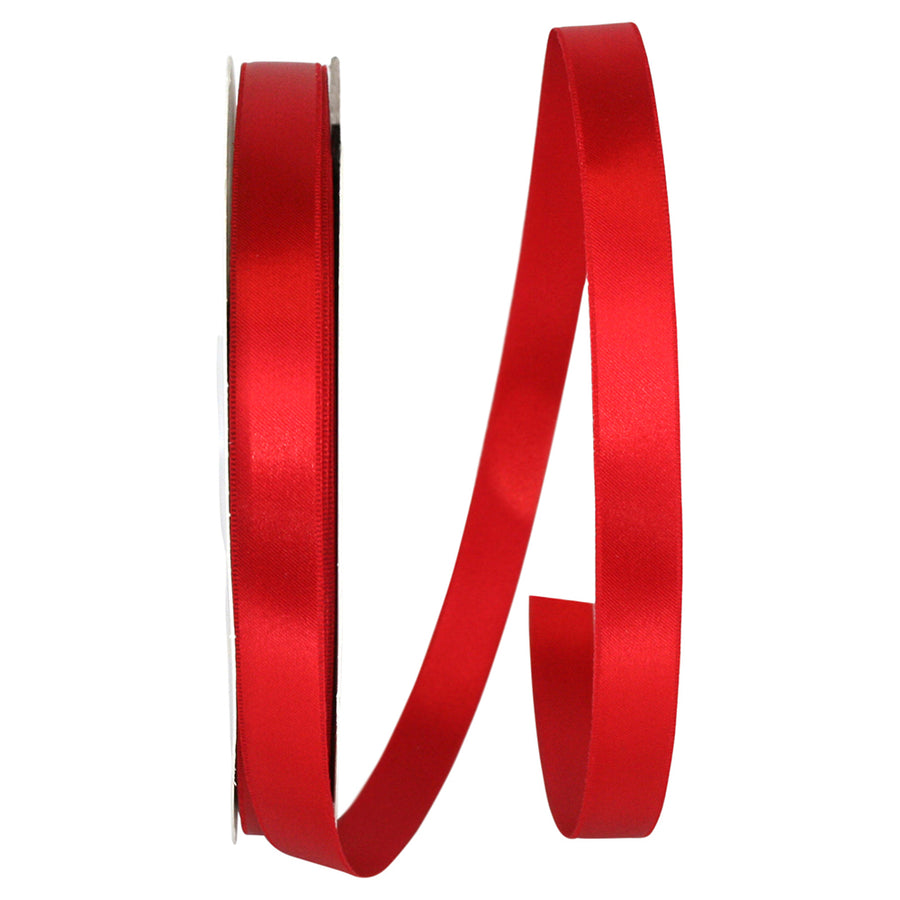 Red 5 8 Inch Double Face Satin Allure Ribbon Dfs for Wreaths & Bows