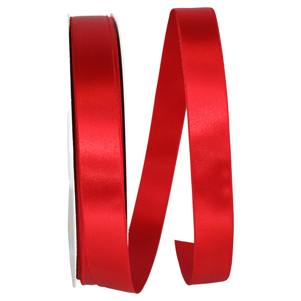 Red 7 8 Inch Double Face Satin Allure Ribbon Dfs for Wreaths & Bows