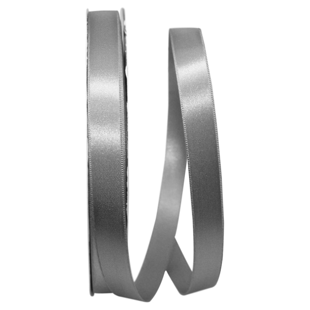 Silver 5 8 Inch Double Face Satin Allure Ribbon Dfs for Wreaths & Bows