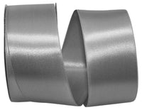 Silver 2-1 4 Inch Double Face Satin Allure Ribbon Dfs for Wreaths & Bows