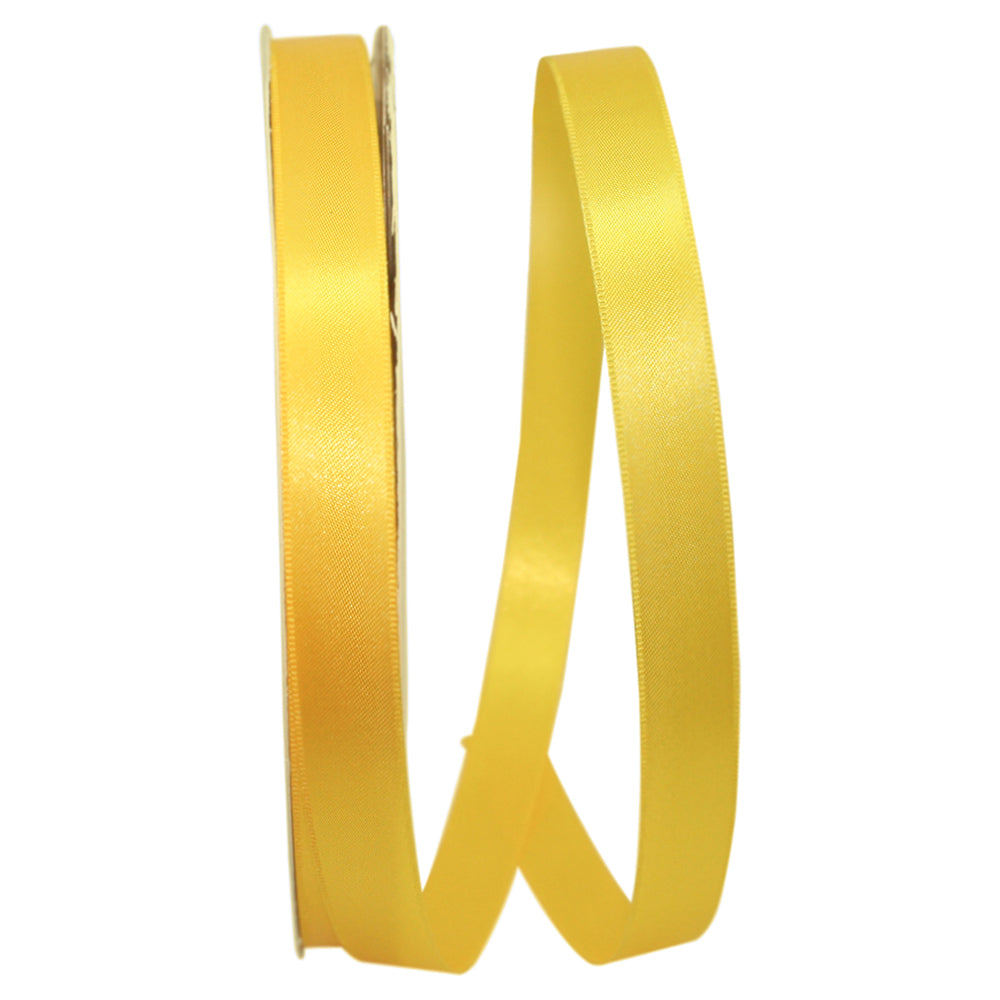 Yellow 5 8 Inch Double Face Satin Allure Ribbon Dfs for Wreaths & Bows