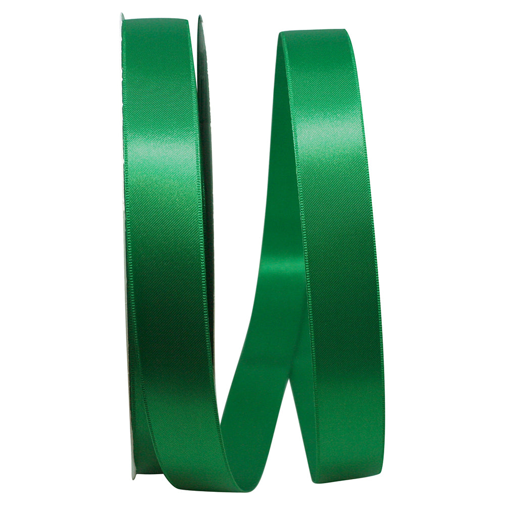 Emerald 7 8 Inch Double Face Satin Allure Ribbon Dfs for Wreaths & Bows