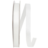 White 5 8 Inch Dyna Satin Ribbon for Wreaths & Bows