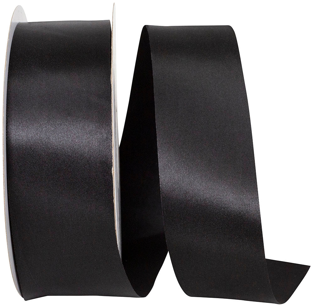 Black 1-7 8 Inch Dyna Satin Ribbon for Wreaths & Bows
