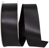 Black 1-7 8 Inch Dyna Satin Ribbon for Wreaths & Bows