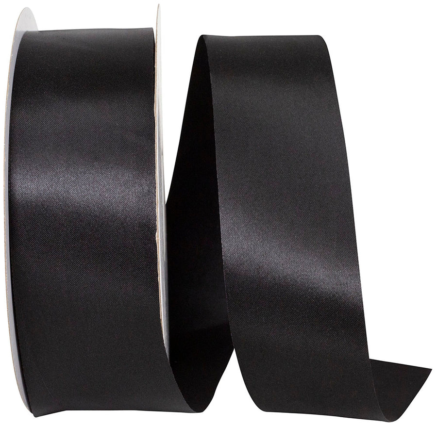 Black 1-7 8 Inch Dyna Satin Ribbon for Wreaths & Bows