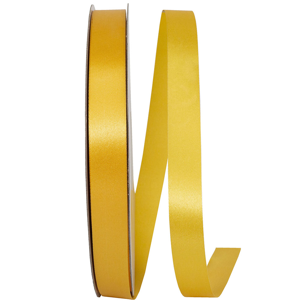 Gold 5 8 Inch Dyna Satin Ribbon for Wreaths & Bows