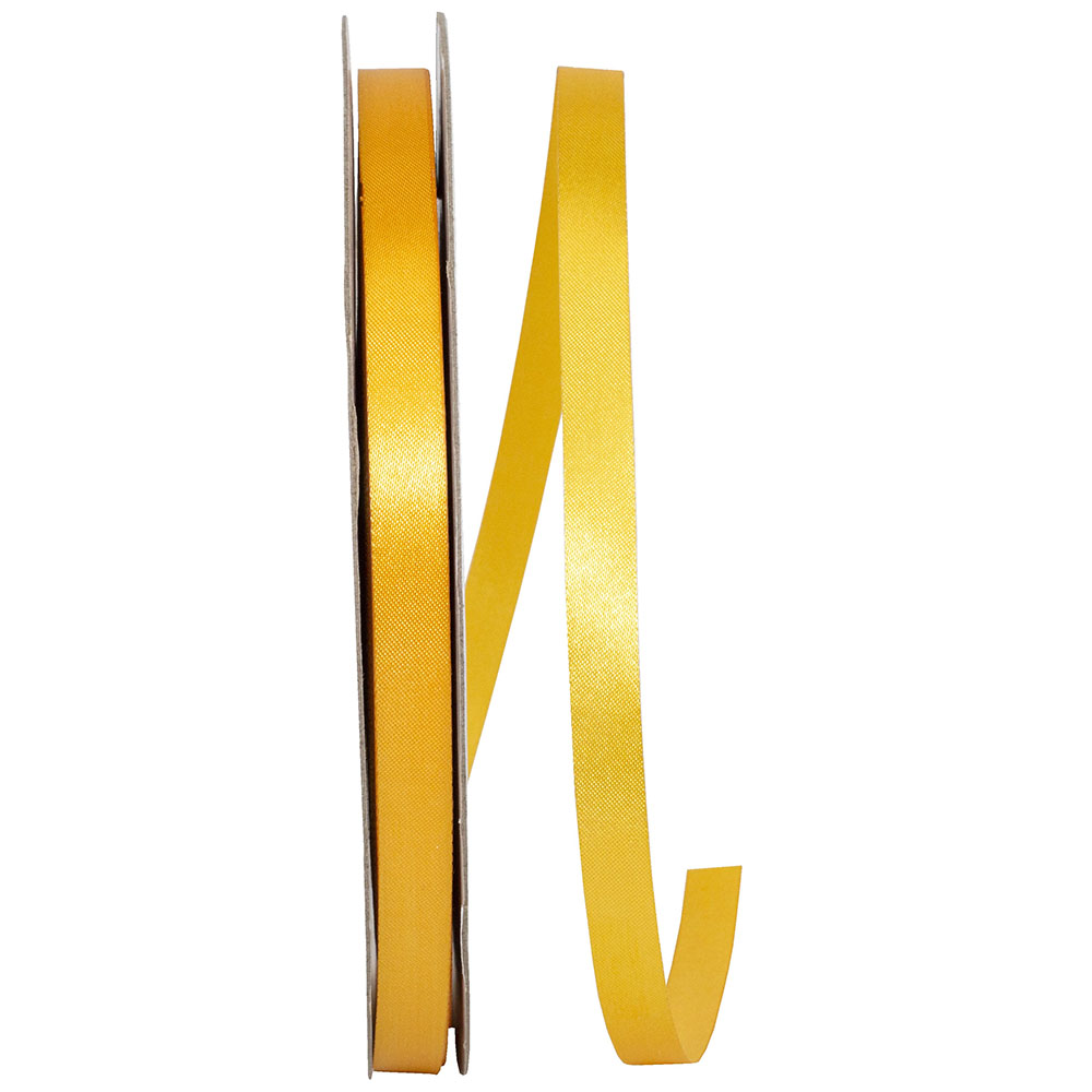 Gold 3 8 Inch Dyna Satin Ribbon for Wreaths & Bows