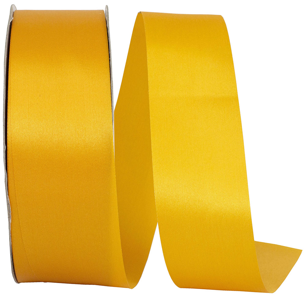 Gold 1-7 8 Inch Dyna Satin Ribbon for Wreaths & Bows