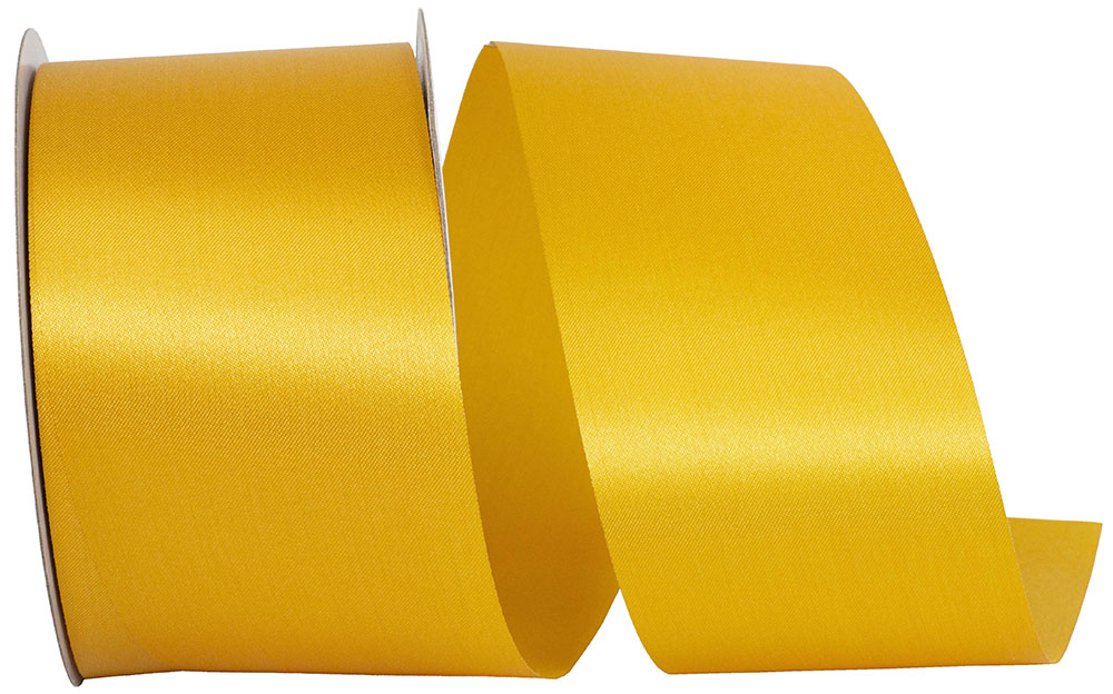 Gold 2-1 2 Inch Dyna Satin Ribbon for Wreaths & Bows