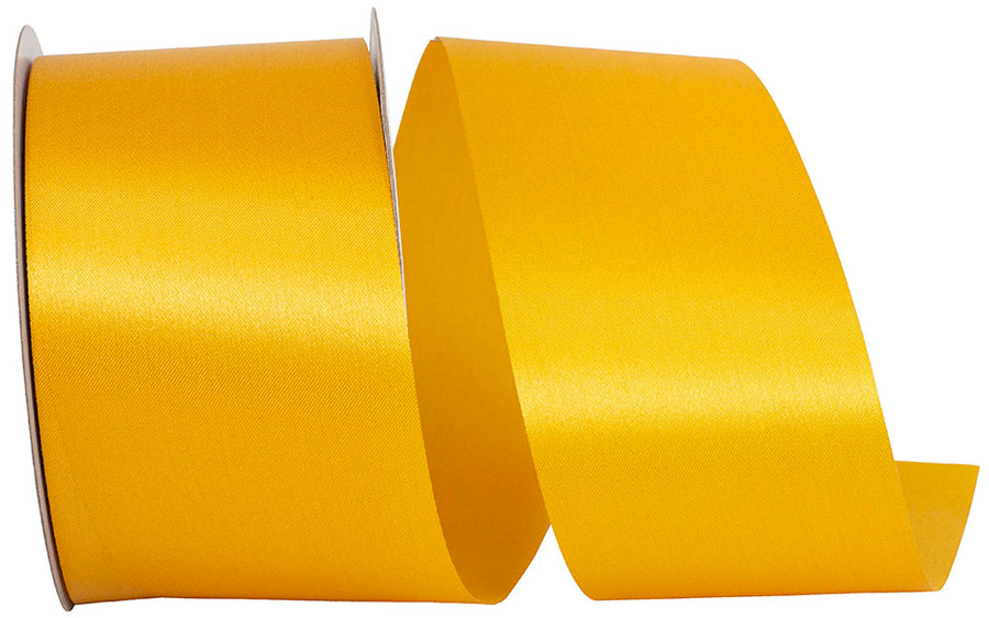Gold 2-1 2 Inch Dyna Satin Ribbon for Wreaths & Bows