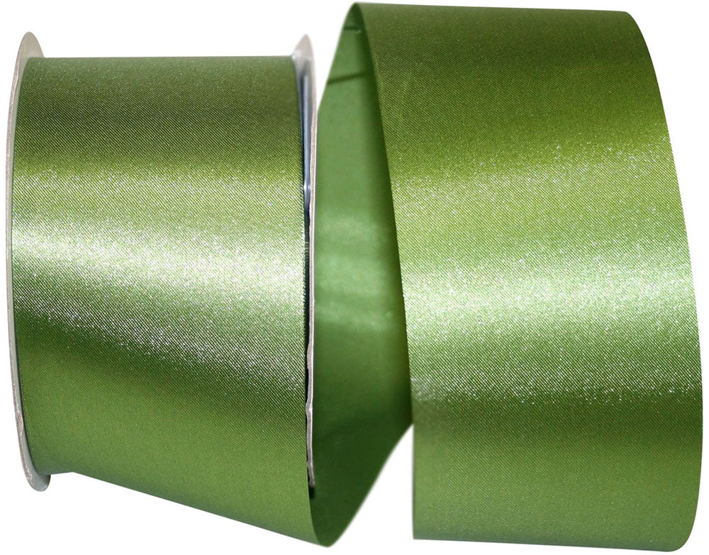 Moss 2-1 2 Inch Dyna Satin Ribbon for Wreaths & Bows
