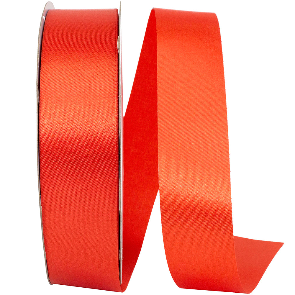 Rust 1-3 8 Inch Dyna Satin Ribbon for Wreaths & Bows