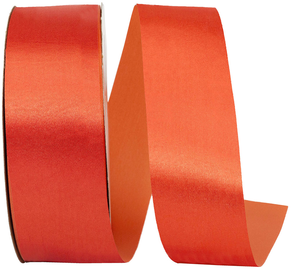 Rust 1-7 8 Inch Dyna Satin Ribbon for Wreaths & Bows