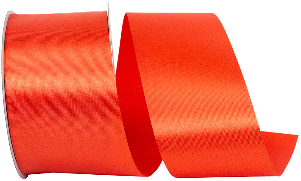 Rust 2-1 2 Inch Dyna Satin Ribbon for Wreaths & Bows