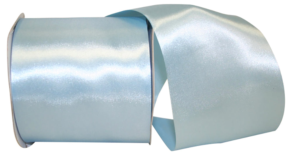 Blue 4 Inch Dyna Satin Ribbon for Wreaths & Bows