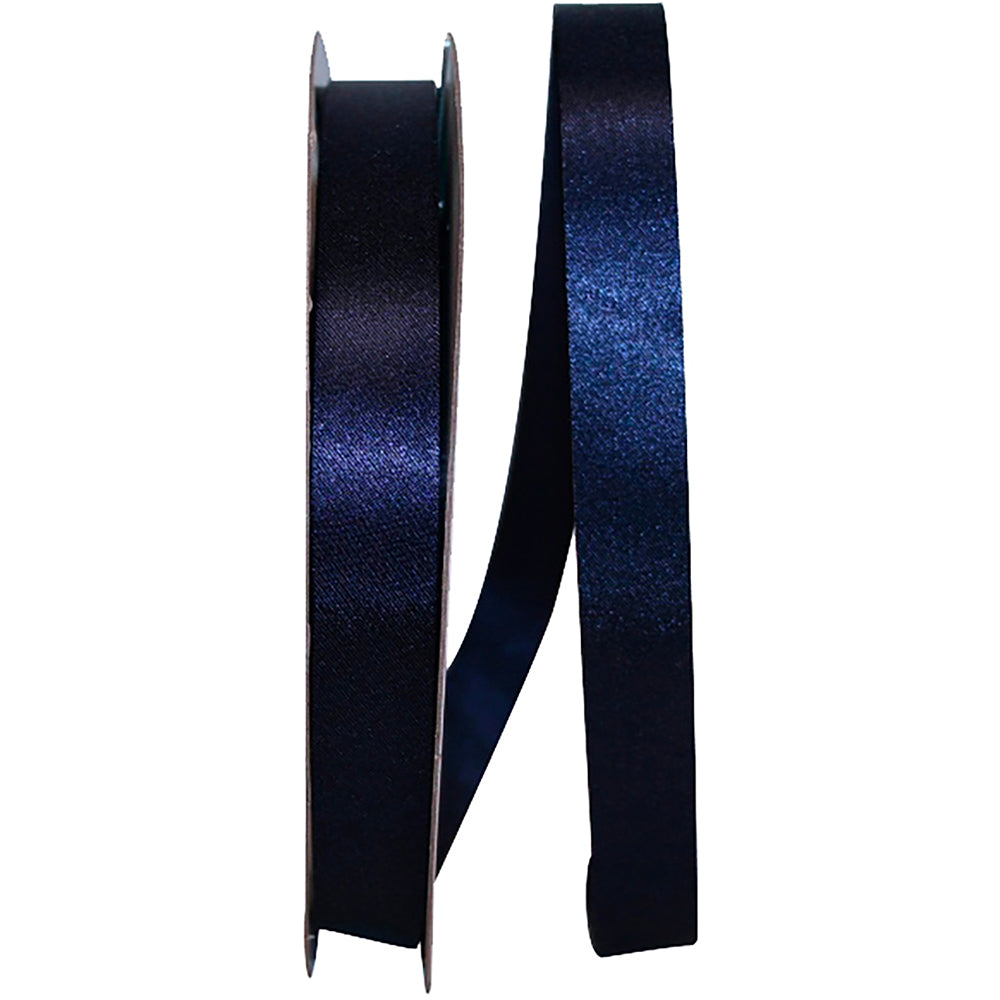 Navy 5 8 Inch Dyna Satin Ribbon for Wreaths & Bows