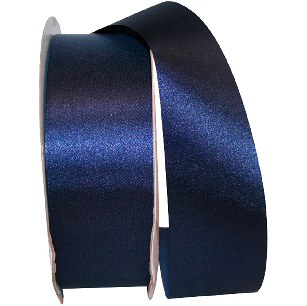 Navy 1-7 8 Inch Dyna Satin Ribbon for Wreaths & Bows