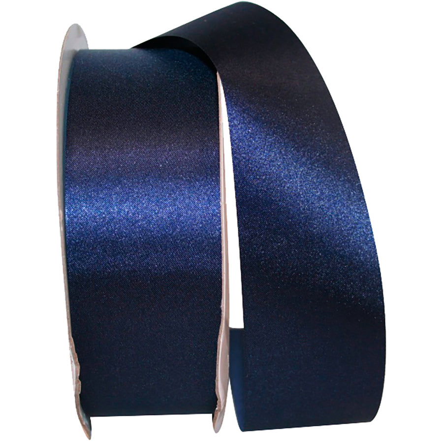 Navy 1-7 8 Inch Dyna Satin Ribbon for Wreaths & Bows