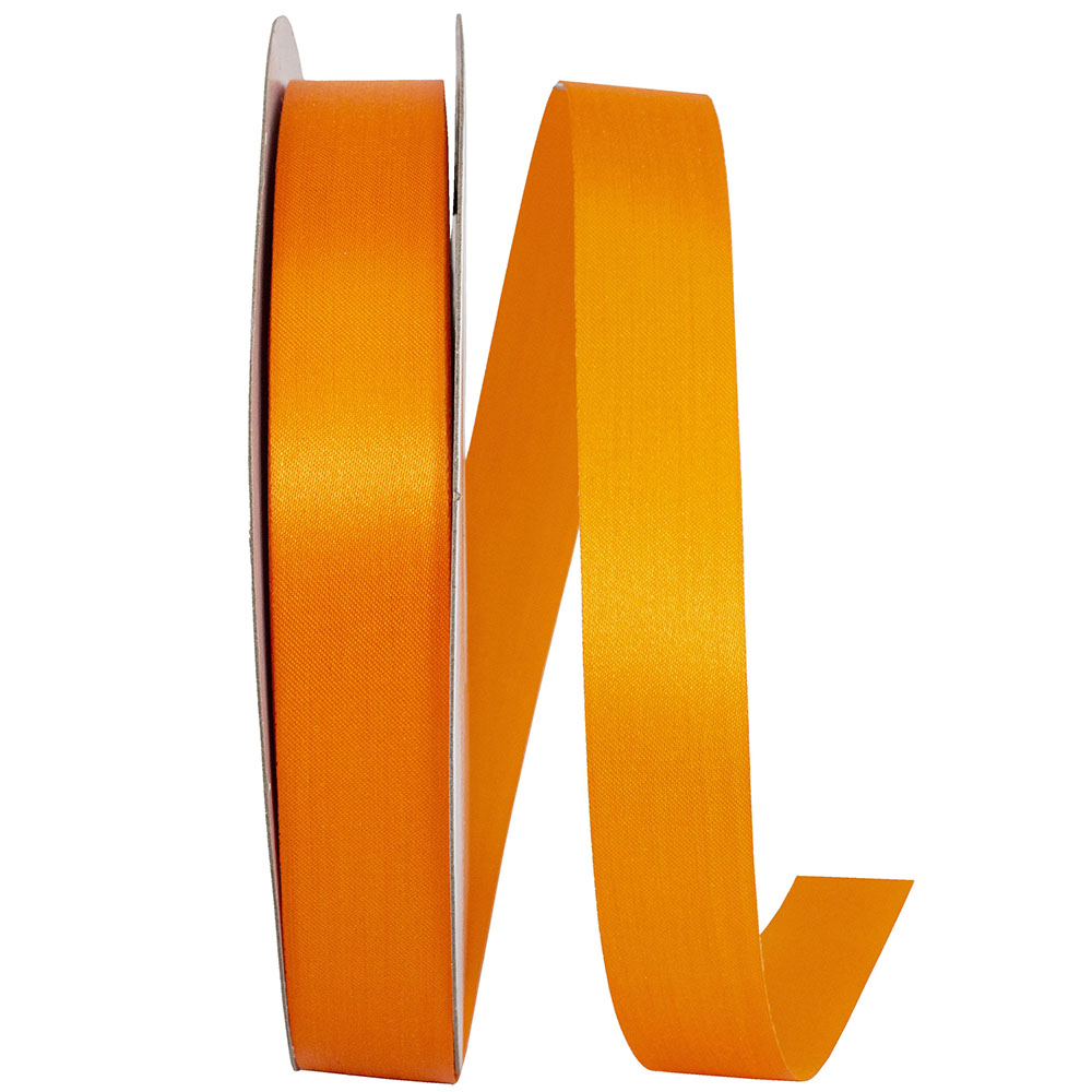 Orange 7 8 Inch Dyna Satin Ribbon for Wreaths & Bows