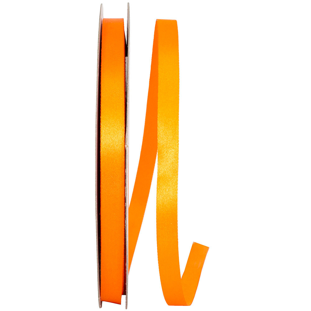 Orange 3 8 Inch Dyna Satin Ribbon for Wreaths & Bows