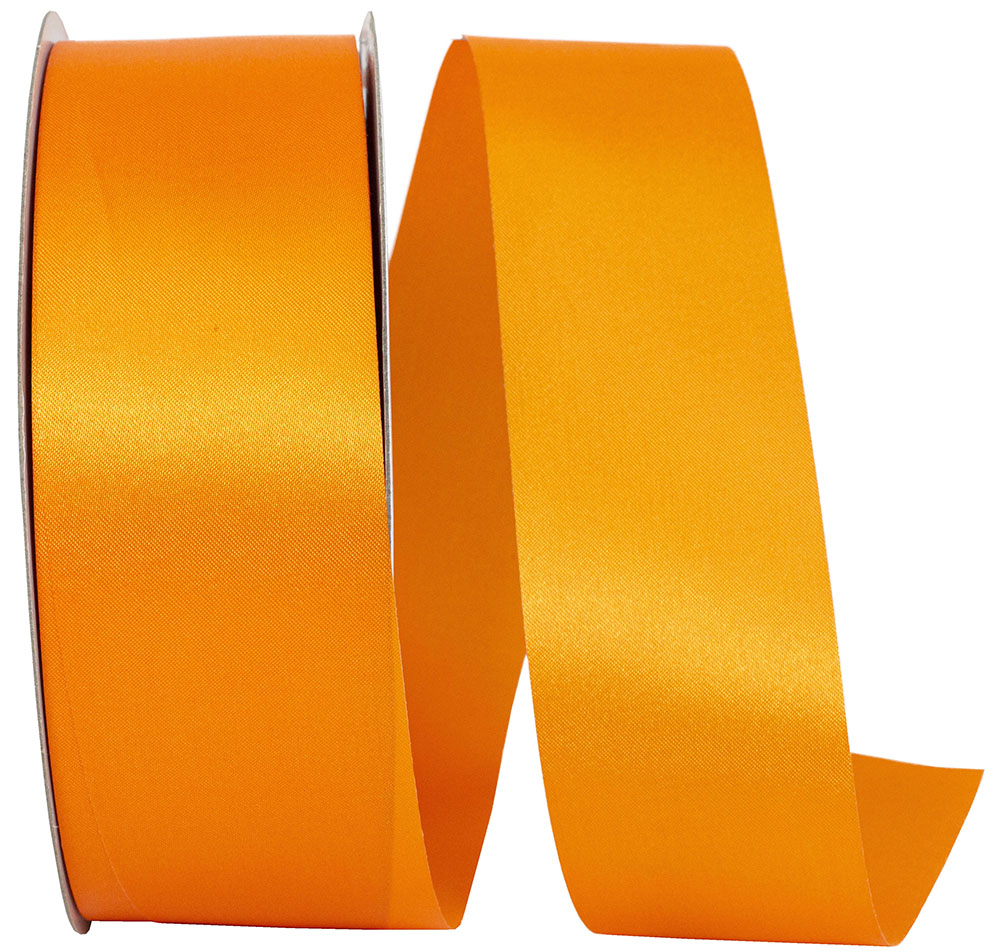 Orange 1-7 8 Inch Dyna Satin Ribbon for Wreaths & Bows