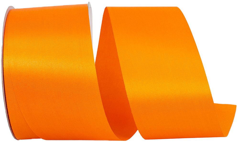 Orange 2-1 2 Inch Dyna Satin Ribbon for Wreaths & Bows