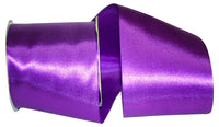 Purple 4 Inch Dyna Satin Ribbon for Wreaths & Bows