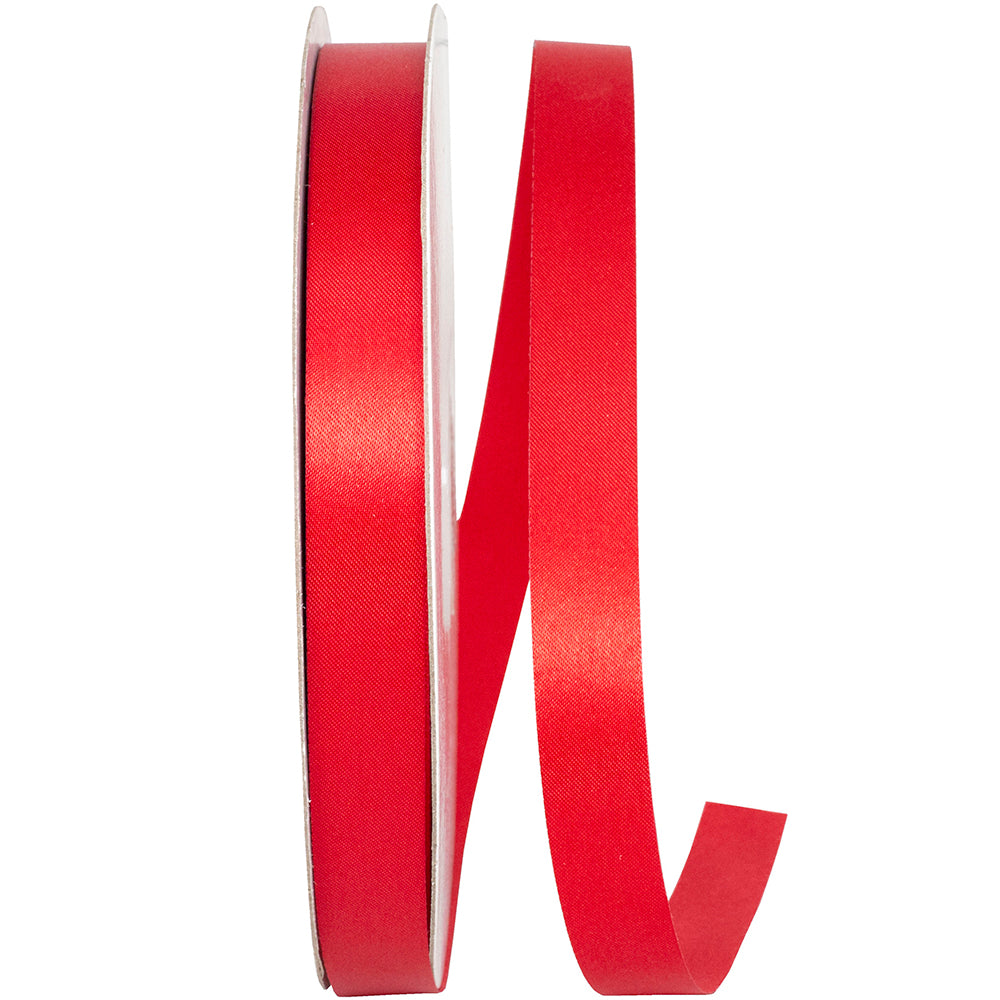 Red 5 8 Inch Dyna Satin Ribbon for Wreaths & Bows
