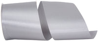 Silver 4 Inch Dyna Satin Ribbon for Wreaths & Bows