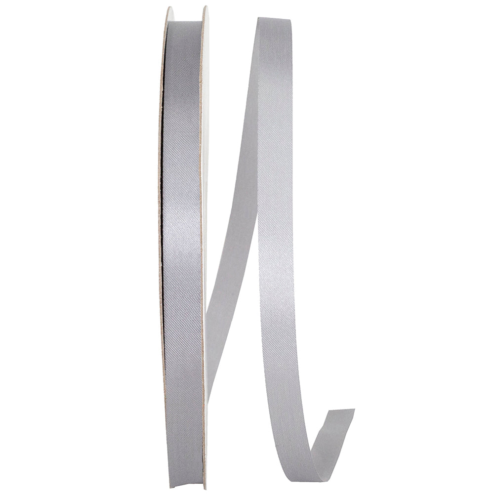 Silver 3 8 Inch Dyna Satin Ribbon for Wreaths & Bows