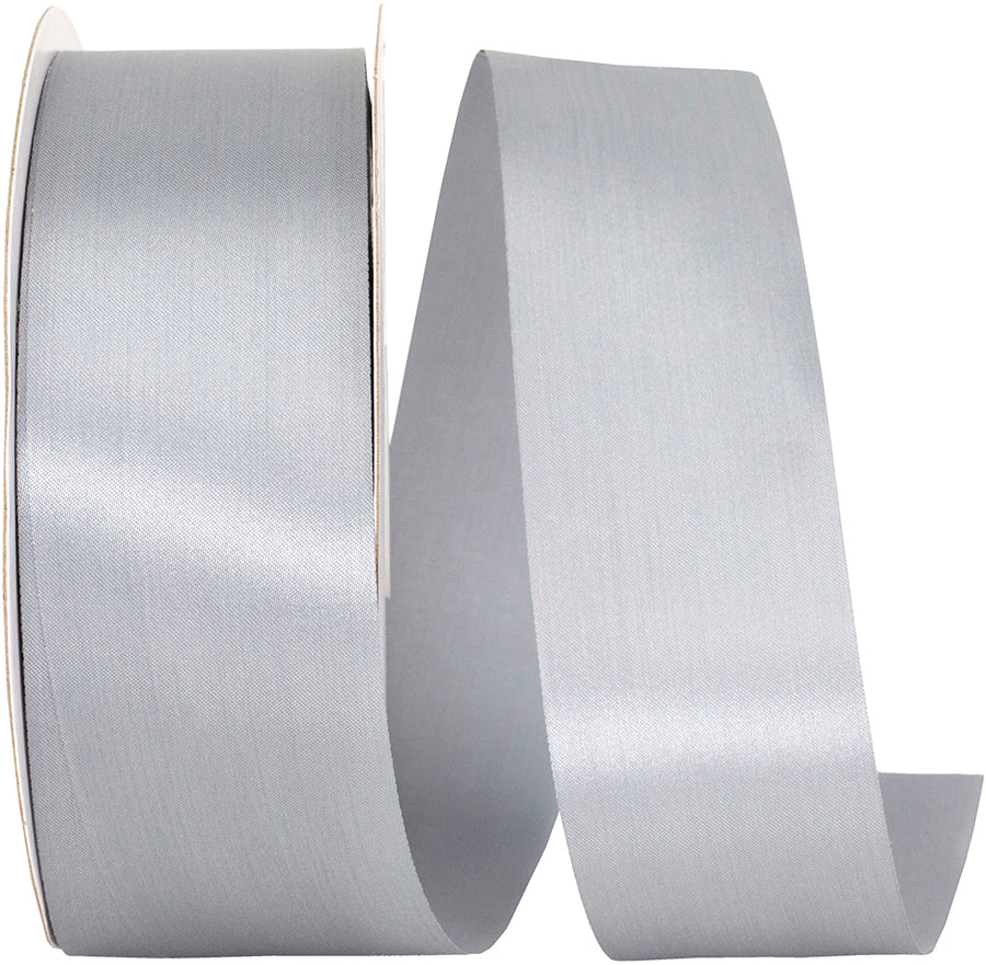 Silver 1-7 8 Inch Dyna Satin Ribbon for Wreaths & Bows