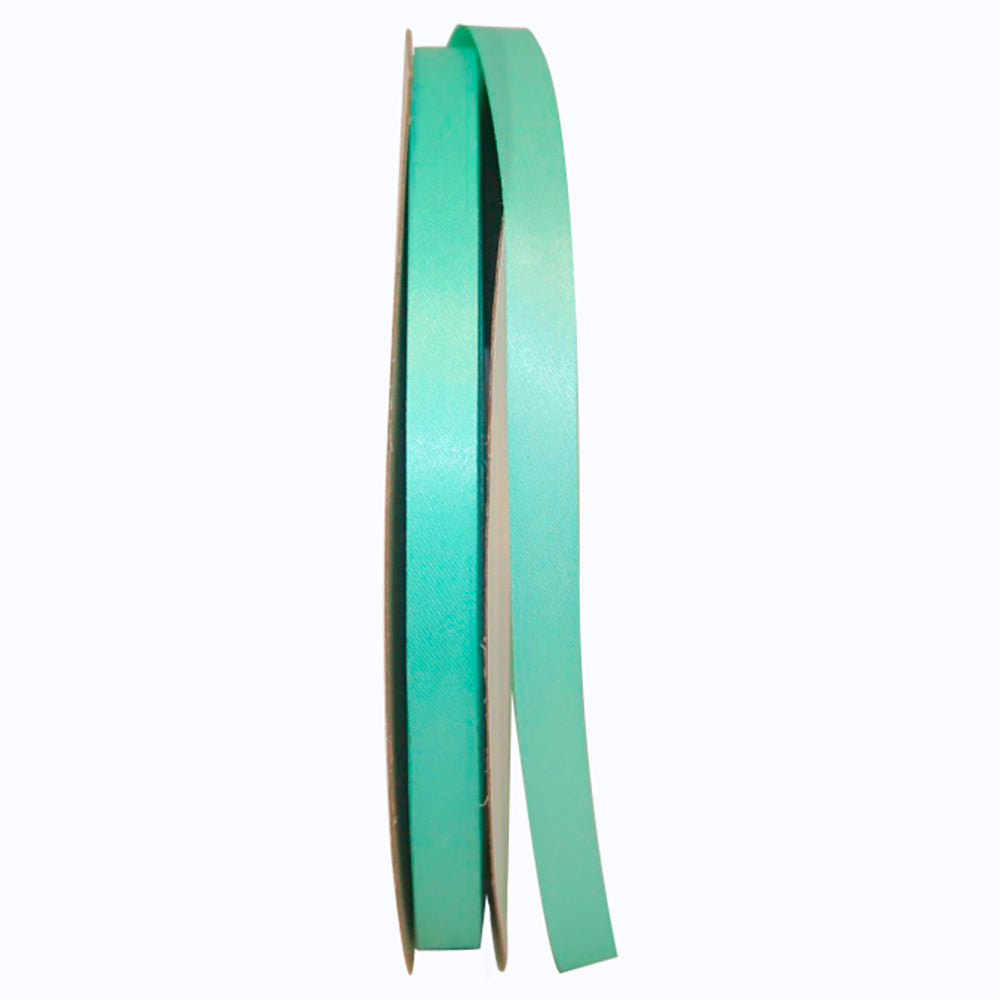 Aqua Dyna Satin Ribbon 3/8 Inch for Wreaths and Bows
