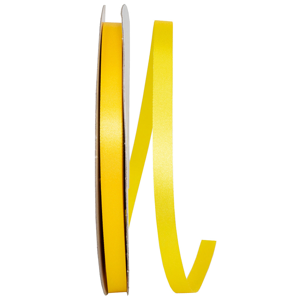 Yellow 3 8 Inch Dyna Satin Ribbon for Wreaths & Bows