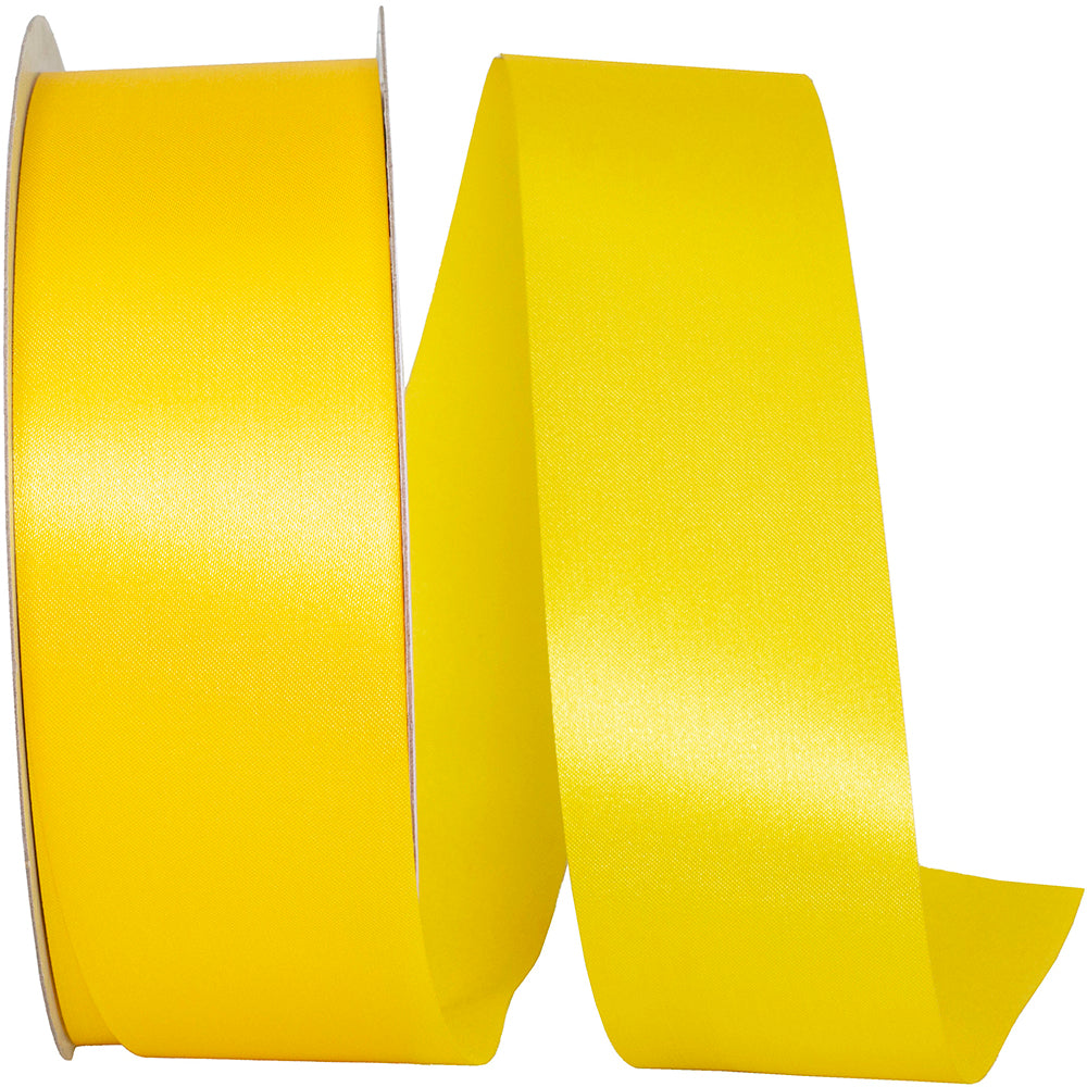 Yellow 1-7 8 Inch Dyna Satin Ribbon for Wreaths & Bows