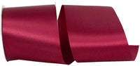 Burgundy Dyna Satin Ribbon 4 Inch for Wreaths and Bows