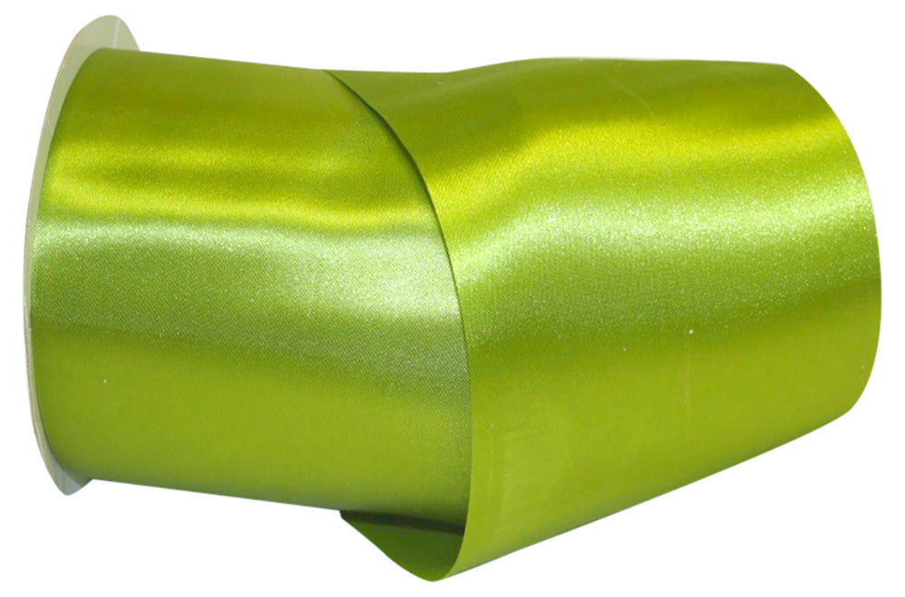 Green 4 Inch Dyna Satin Ribbon for Wreaths & Bows