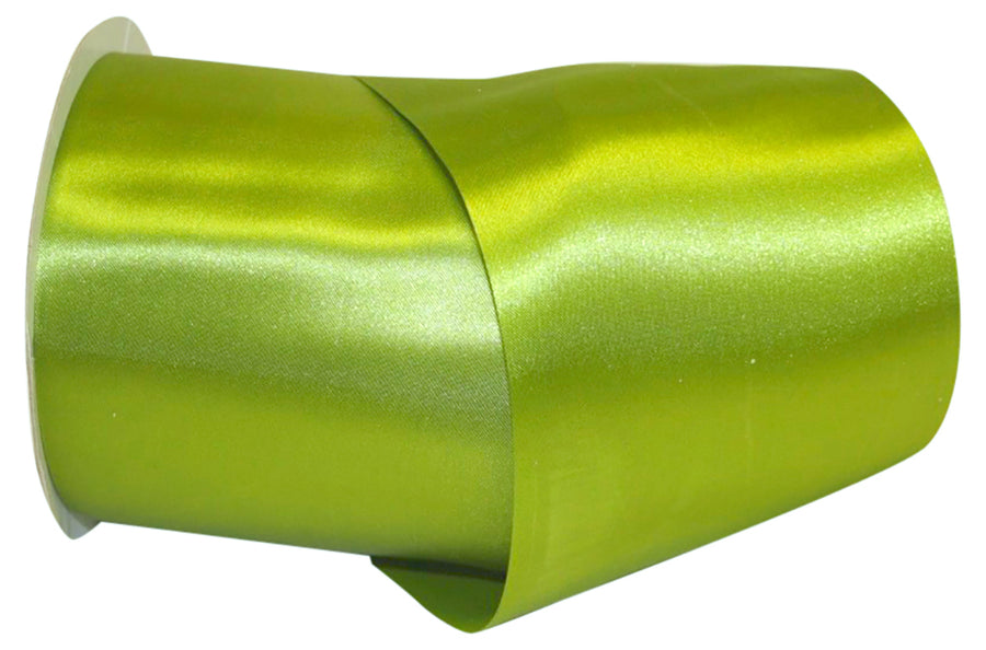 Green 4 Inch Dyna Satin Ribbon for Wreaths & Bows