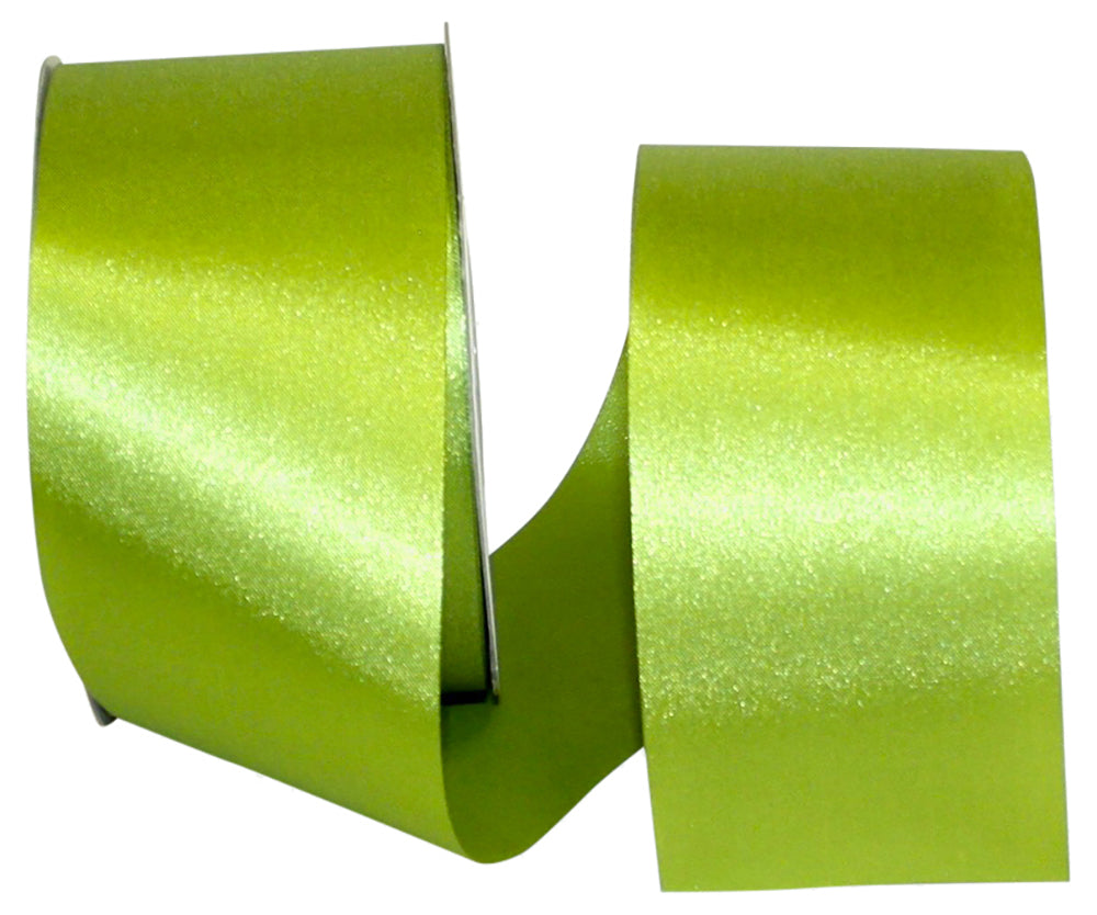 Green 2-1 2 Inch Dyna Satin Ribbon for Wreaths & Bows